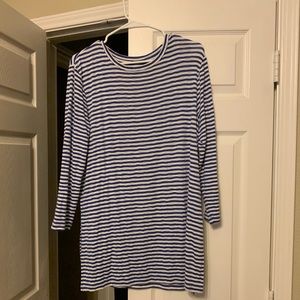 Blue striped tunic